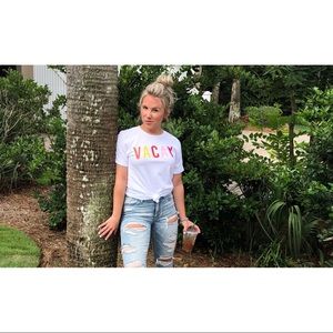 Pink Lily Boutique “VACAY” t-shirt